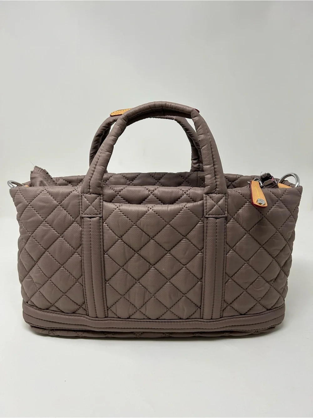 Mauve Metro Utility Crossbody Bag & Flat Metro Key Card Pouch Set